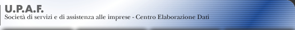 UPAF - societ�?di servizi e di assistenza alle imprese - centro elaborazione dati